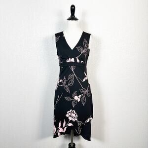 Y2K Vintage‎ Whimsigoth Fairy Grunge Babydoll Asymmetrical Floral Dress HOCO M
